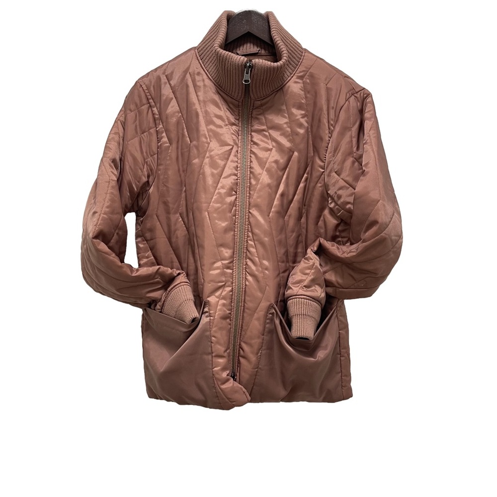 Saturdays NYC Nazar Quilted Shell Blush Pink Jacket Size Large